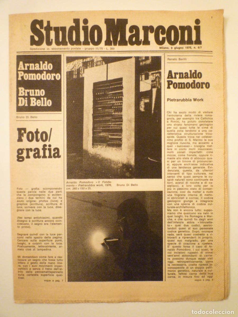 Arte: STUDIO MARCONI. N&Uacute;MERO 6-7. JUNIO 1976 - Foto 1