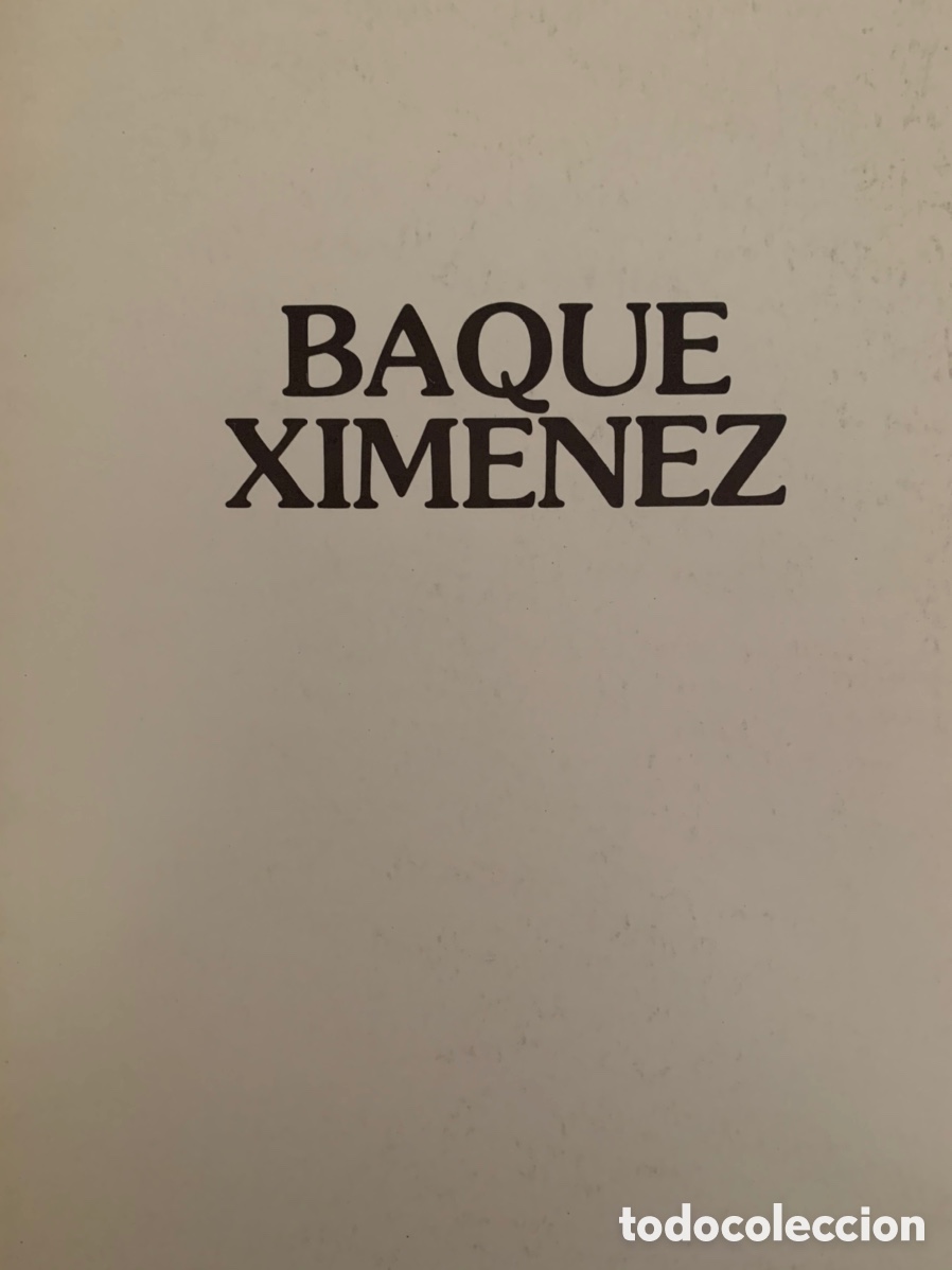 Arte: Baque Ximenez 1982 Sala Libros Zaragoza - Foto 1