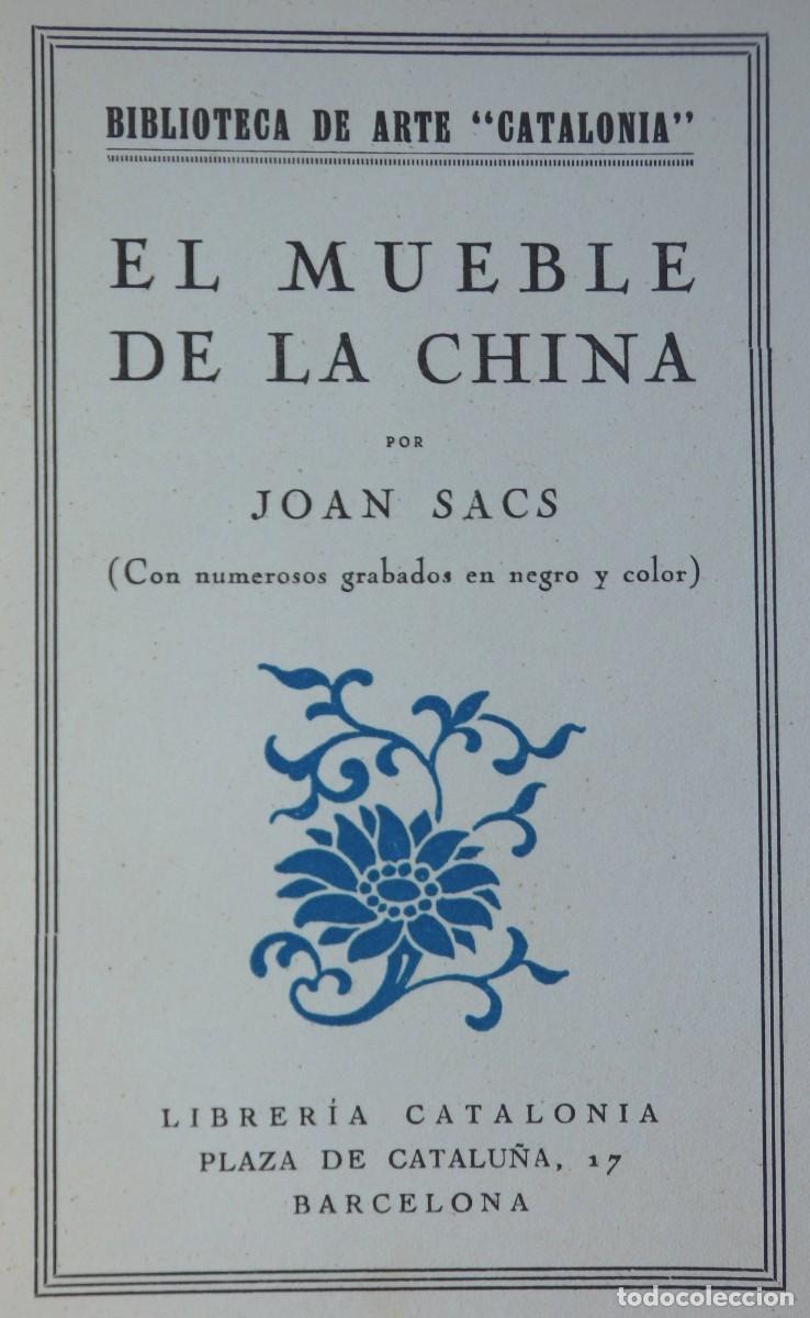 Arte: Joan SACS, El mueble de la China