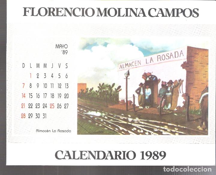 Arte: Florencio Molina Campos.1989 Diptico publicitario .Galer&iacute;a Zurbar&aacute;n.Buenos Aires,Argentina. 17X14 cm