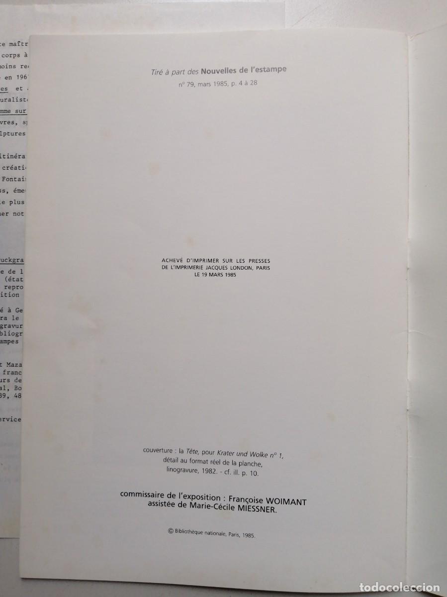 Arte: Baselitz. Biblioth&egrave;que Nationale. 1985. En franc&eacute;s - Foto 5