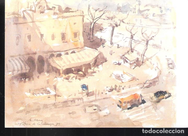 Arte: M. Plana. Octubre 1991. Ciutat Vella. Sala d'Art. Barcelona Tarjeta. 15X11 cm.