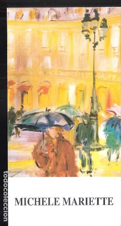 Kunst: Michele Mariette. Marzo 1995. Sala Libros, Zaragoza. D&iacute;ptico 19X10 cm.