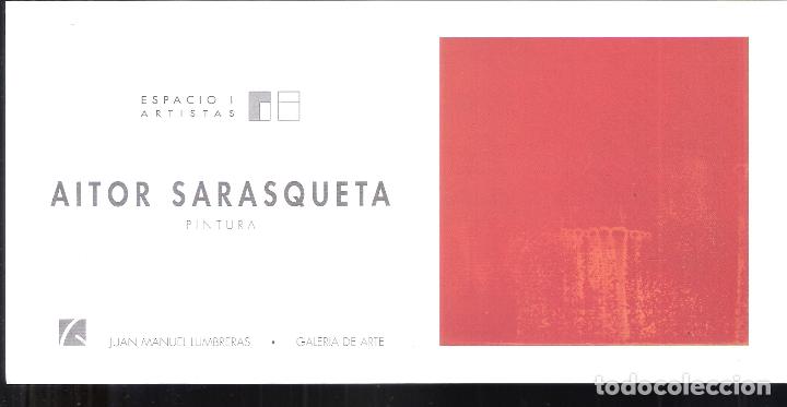 Arte: Aitor Sarasqueta.Josu Arregui.Fernando Suarez. Febrero 2000. Galer&iacute;a Juan Manuel Lumbreras, Bilbao.