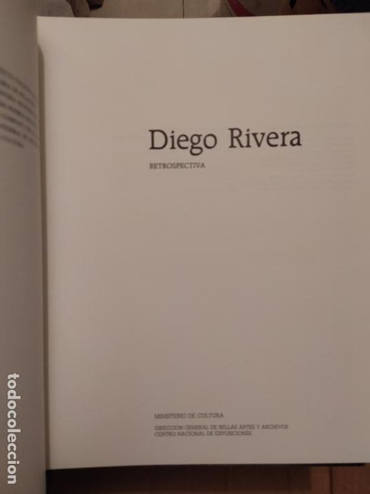 Arte: DIEGO RIVERA. CATALOGO RETROSPECTIVA 1987 - Foto 2