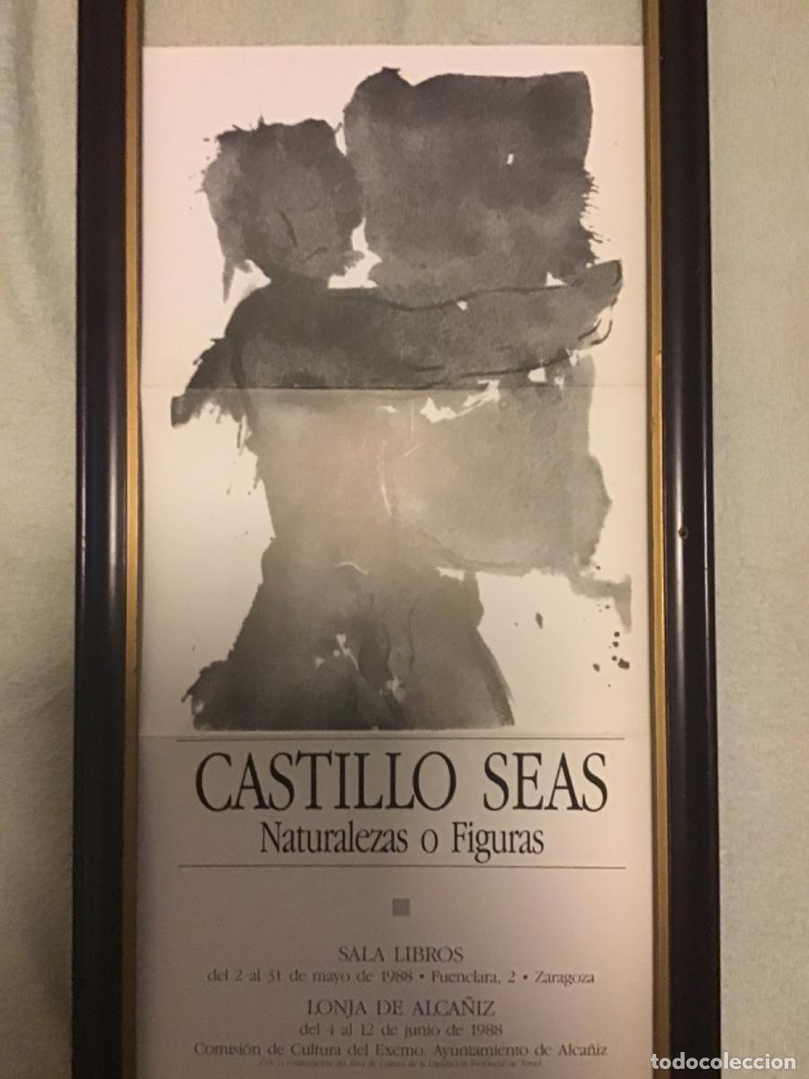 Art: Carlos Castillo Seas. Mayo 1988. Sala Libros. unio 1988, Lonja de Alca&ntilde;iz. Tr&iacute;ptico Cartel. 23X15 cm