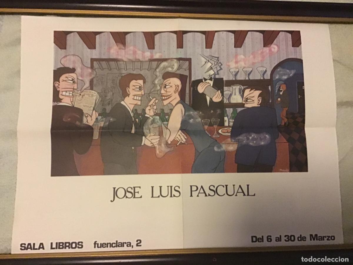 Art: Los&eacute; Luis Pascual. Marzo 1984. Sala Libros. Cartel. 43X32 cm. Pliegues.