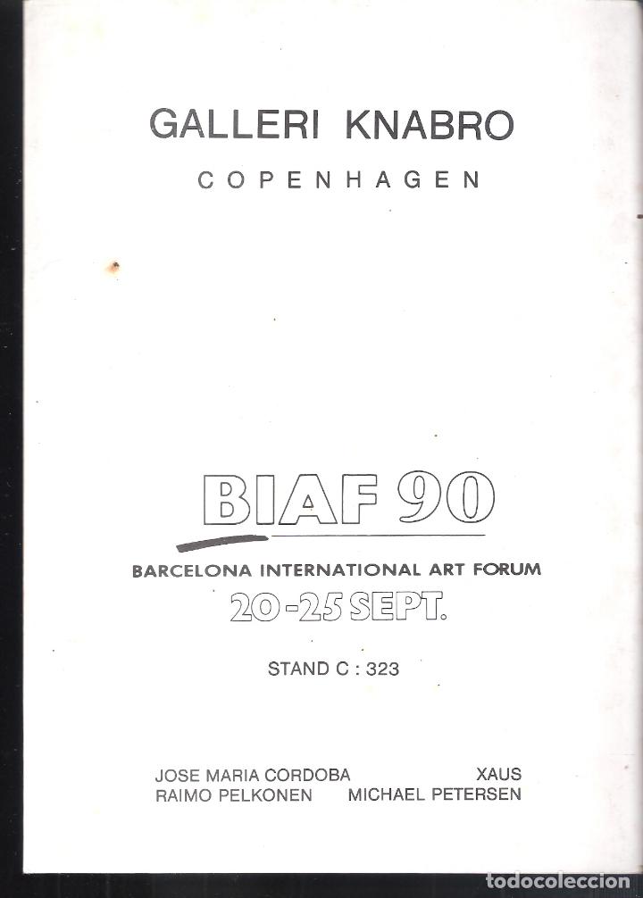Art: C&oacute;rdoba. Xaus, Pelkonen, Petersen. Galleri Knabro. Copenhagen. BIAF 90. Carpeta + 4 laminas.22X15 cm
