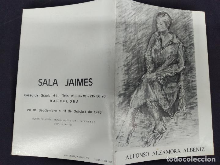 Arte: CATALOGO EXPOSICION ALFONSO ALZAMORA ALBENIZ - PINTURAS PASTEL Y OLEO - SALA JAIMES BARCELONA 1976