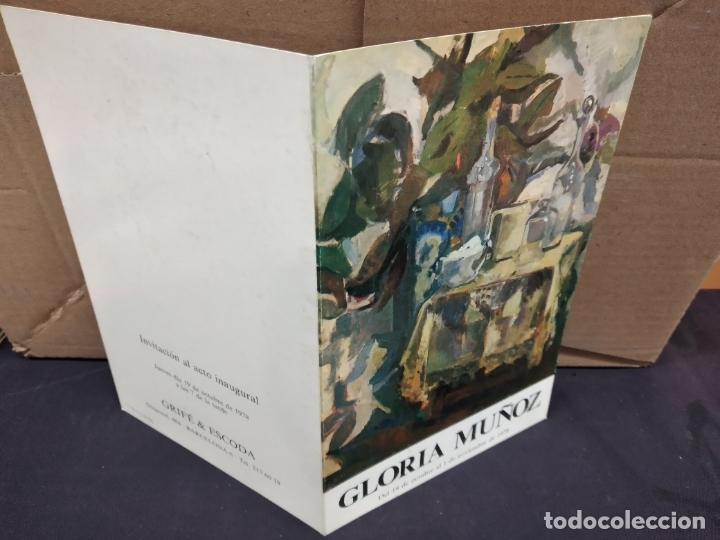 Arte: CATALOGO EXPOSICION GLORIA MU&Ntilde;OZ - GRIFE & ESCODA BARCELONA 1978.