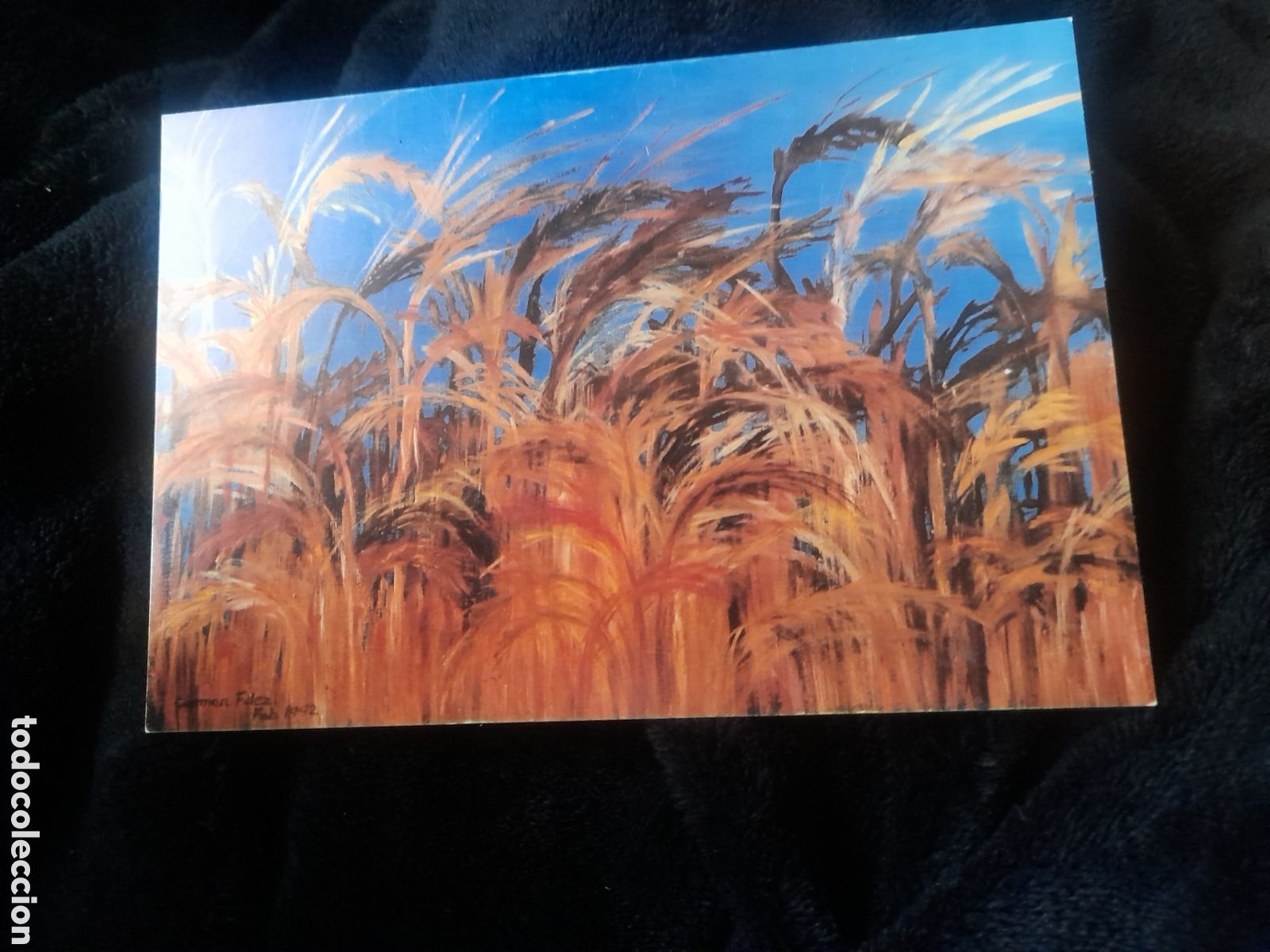 Arte: Tarjeta de la Exposici&oacute;n de pintura de Carmen Fern&aacute;ndez, Sala de Exposiciones SAMOL Las Mesas