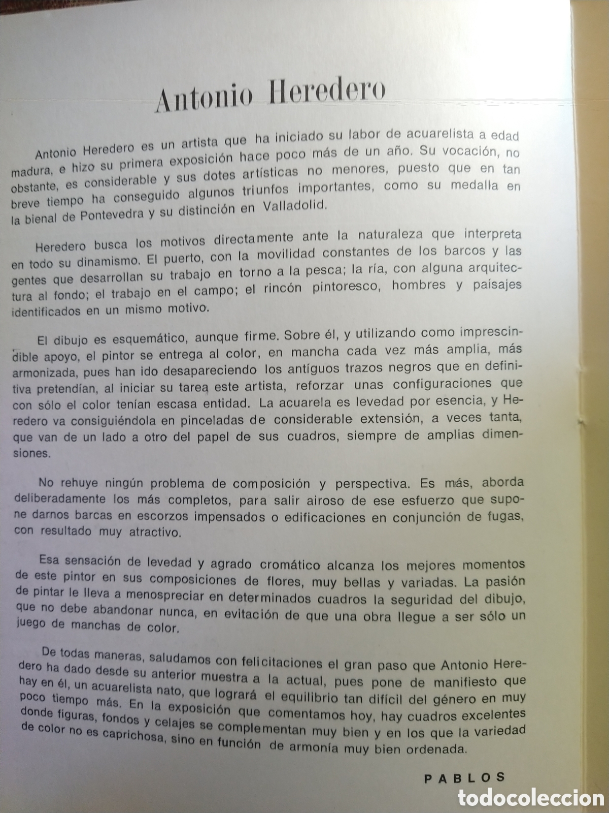 Arte: Antonio Heredero. Catalogo antiguo - Foto 7