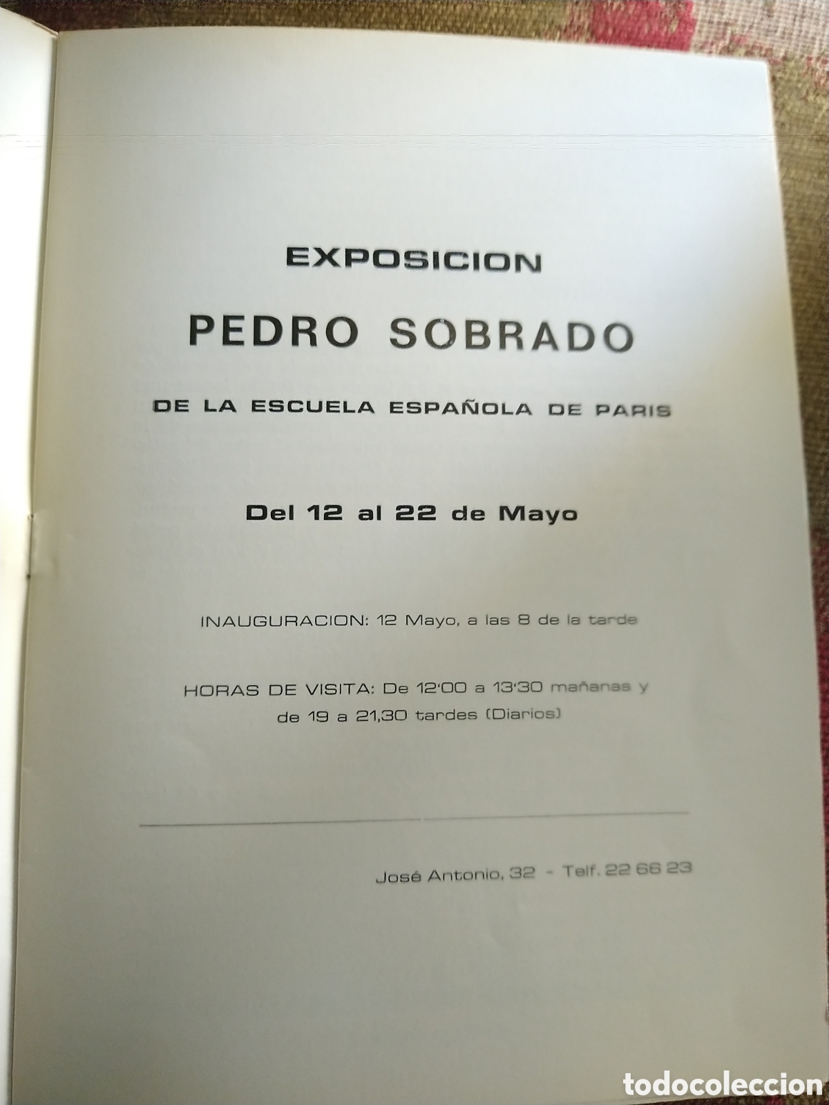Arte: Pedro Sobrado. Catalogo vintage - Foto 3