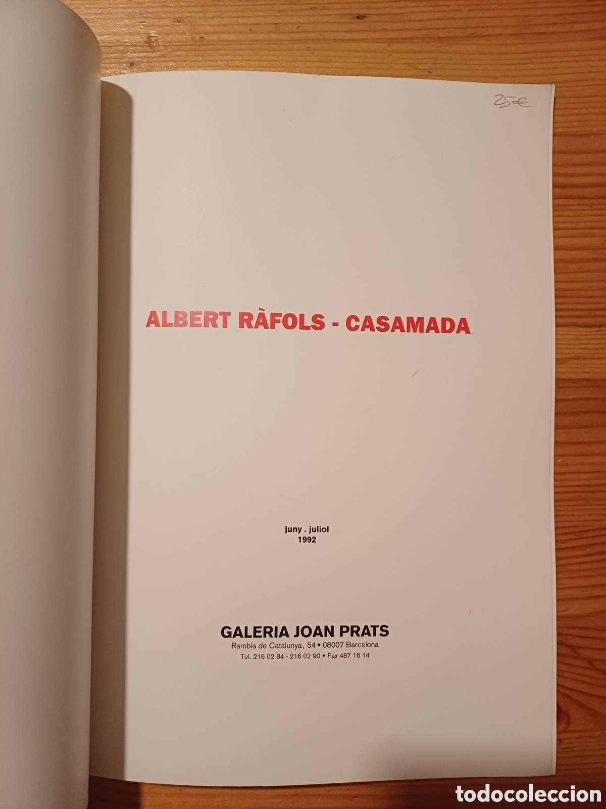 Albert Ràfols-Casamada - RÀFOLS-CASAMADA Galería Joan Prats - Catawiki