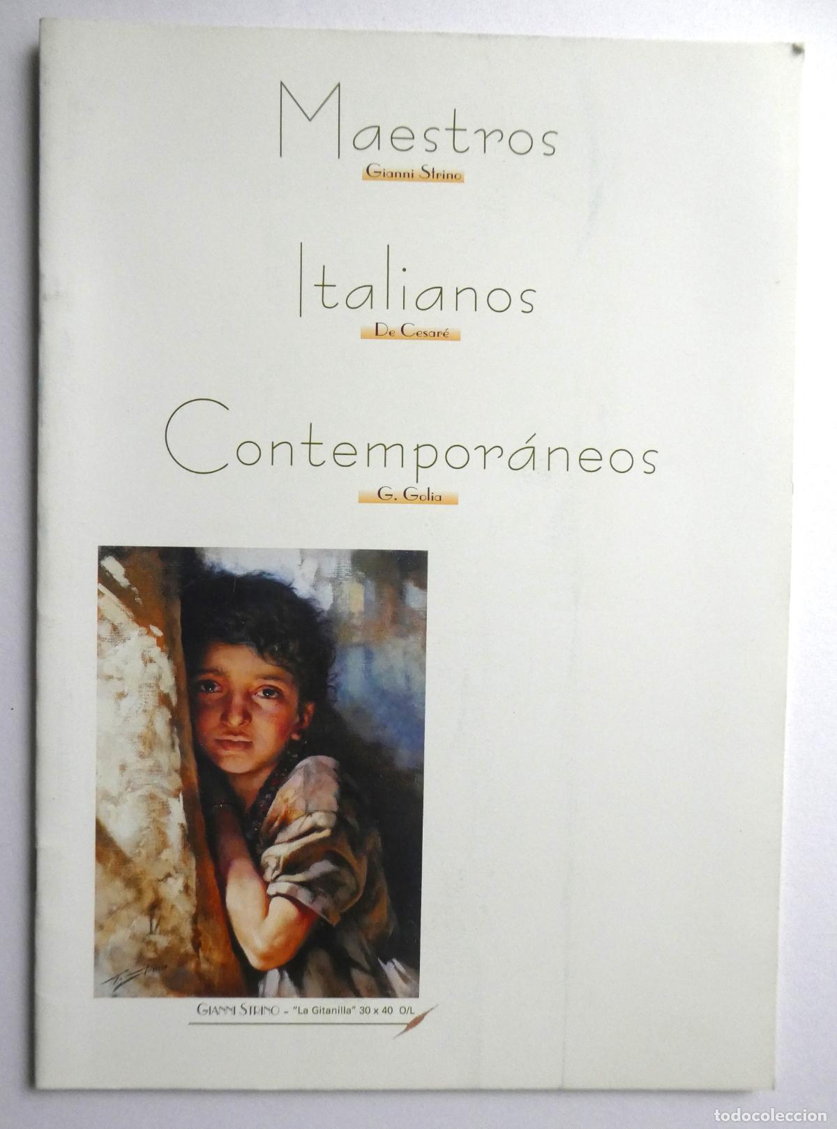 Kunst: CATALOGO MAESTROS ITALIANOS G. GOLIA G.STRINO Y DE CESARE