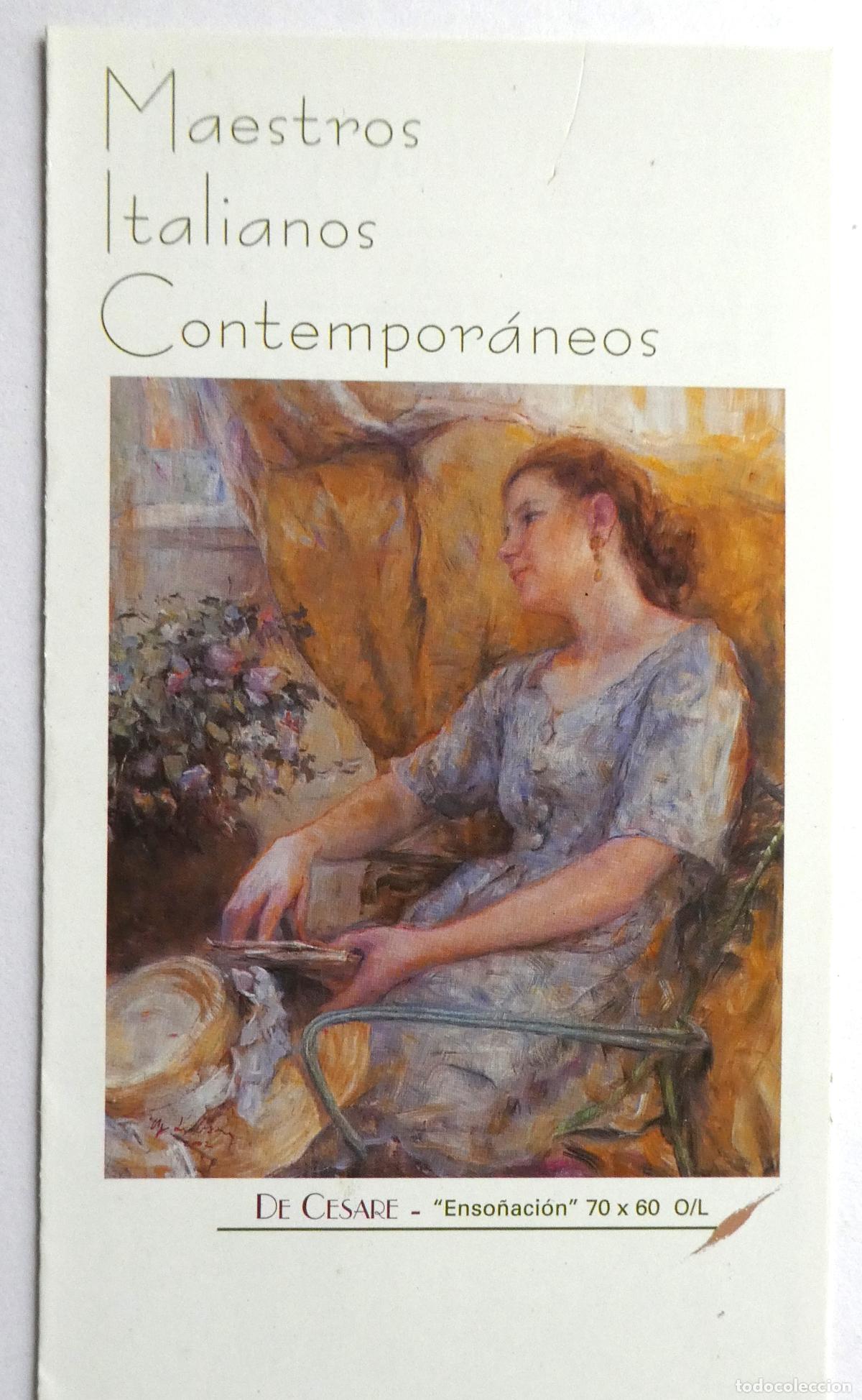 Arte: Folleto biogr&aacute;fico de Maestros Italianos Contempor&aacute;neos