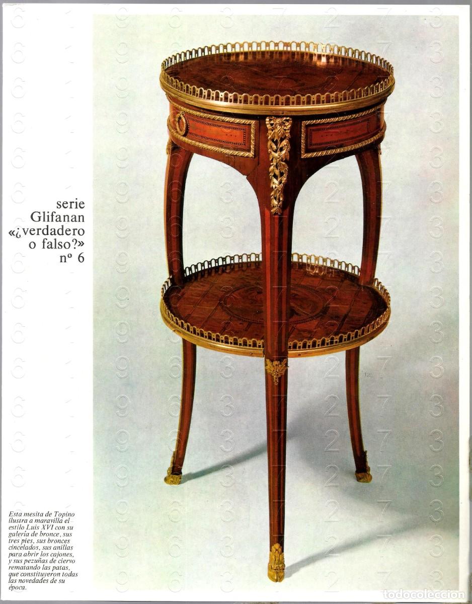 Arte: FALSIFICACIONES VERDADERO O FALSO? SERIE GLIFANAN N&ordm; 6 ESTILO LUIS XVI DIPTICO 27CM U61