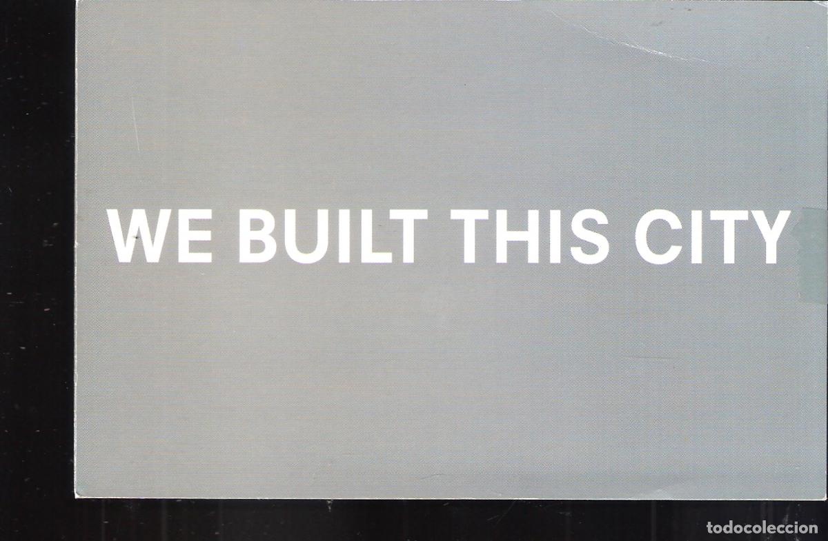 Art: Peter Voigt. We built this city. Abril 2003. Safia Galer&iacute;a, Barcelona. D&iacute;ptico. 15X10 cm.