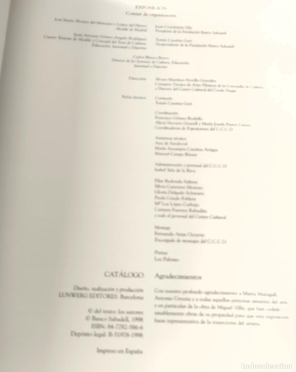 Arte: Miguel Vill&aacute;, Cat&aacute;logo, 1998, - Foto 3