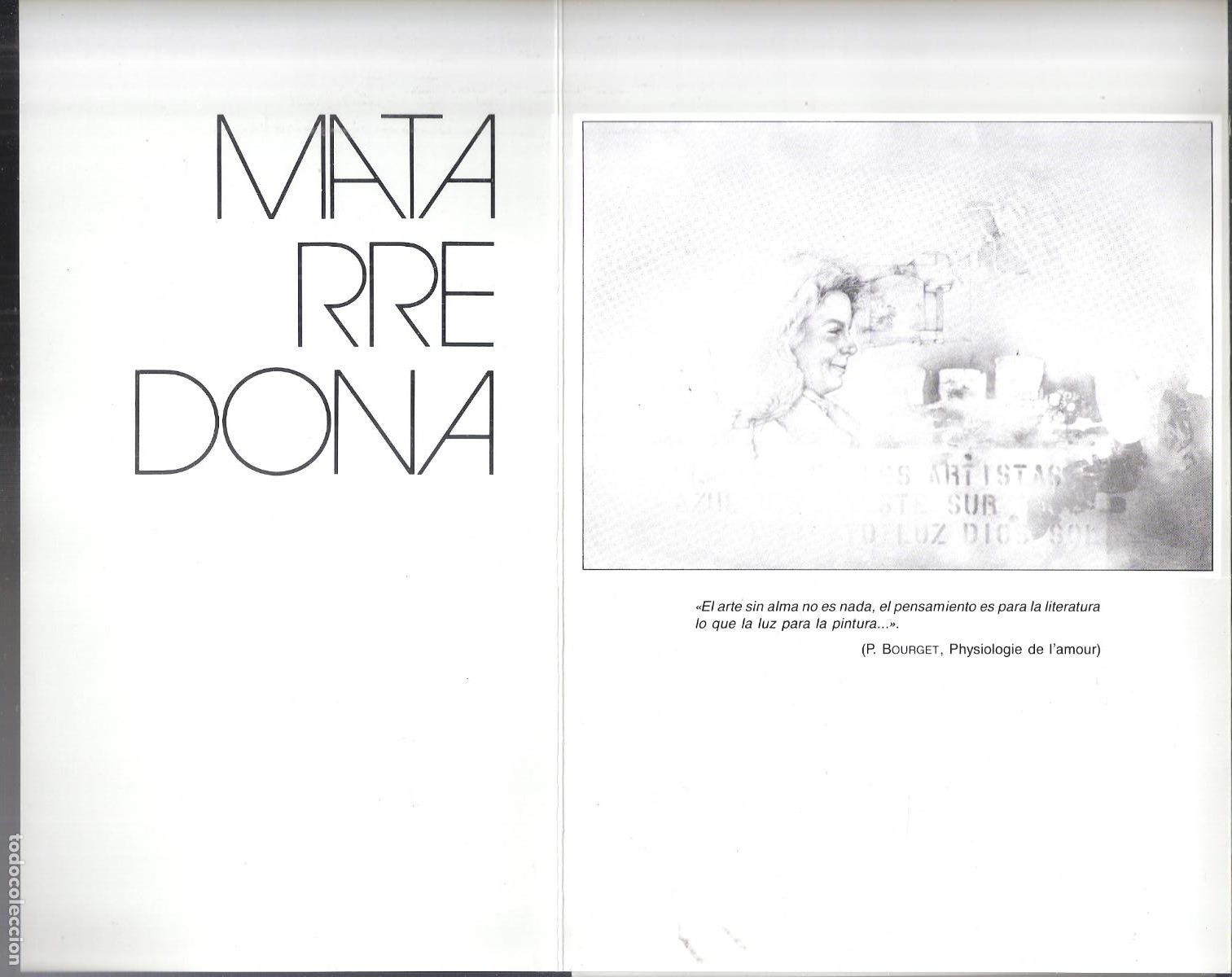 Arte: Jos&eacute; Luis Matarredona. Septiembre 1988. Sala Torre Nueva. Zaragoza. Cuadr&iacute;ptico. 22X15 cm.