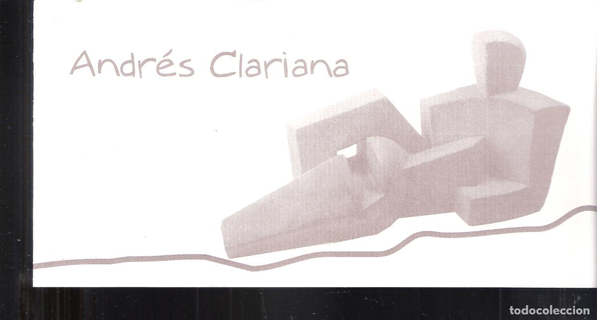 Arte: Andres Clariana de Bru. Noviembre 1999.Centro Bibliogr&aacute;fico y Cultural del la ONCE.Madrid. Diptico.