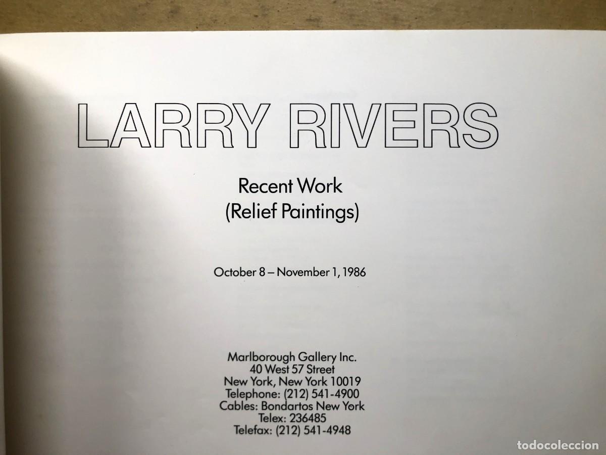 Arte: Cat&aacute;logo Larry Rivers: Recent work Marlborough 1986 - Foto 4