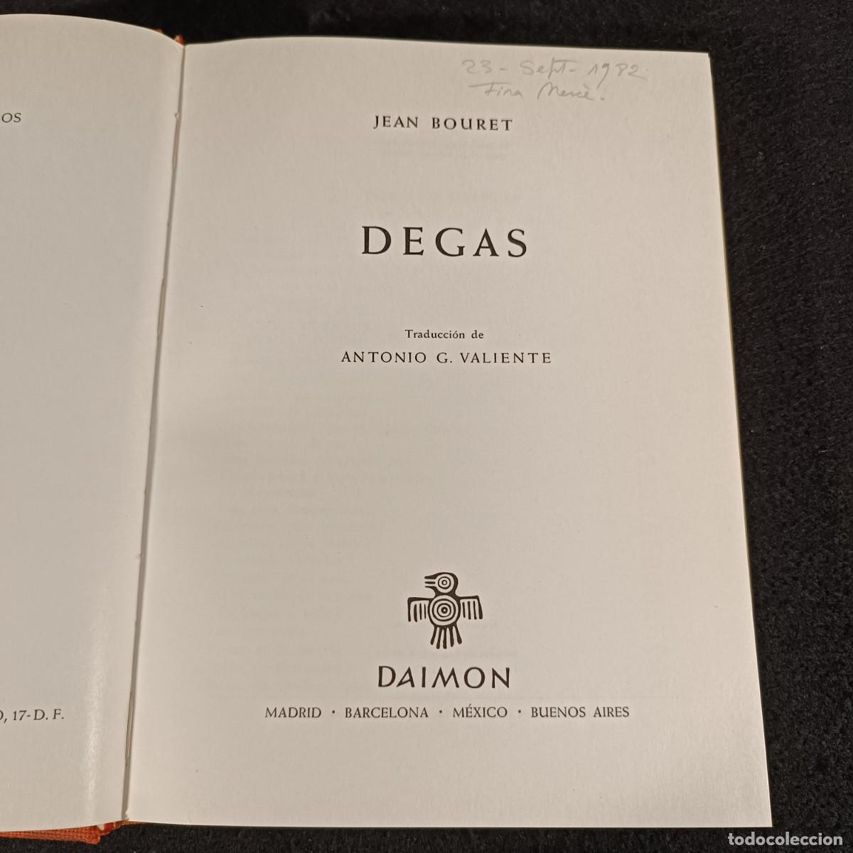 Arte: EDGAR DEGAS - JEAN BOURET - EDICIONES DAIMON - 1966 / 801 - Foto 4