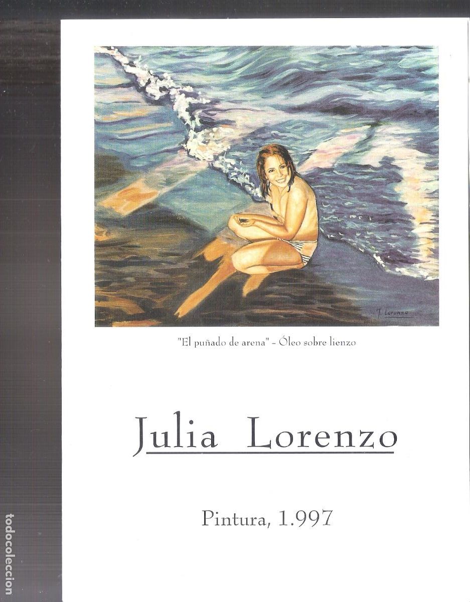 Arte: Julia Lorenzo. Noviembre 1997. Galer&iacute;a Rex. Valencia. Diptico. 21x15 cm.