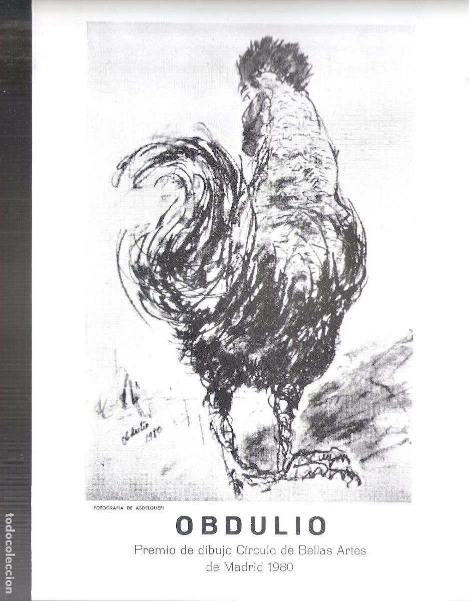Arte: Obdulio Fuertes S&aacute;nchez. La Galer&iacute;a Estudio Cid, Madrid. D&iacute;ptico. 21x15 cm.