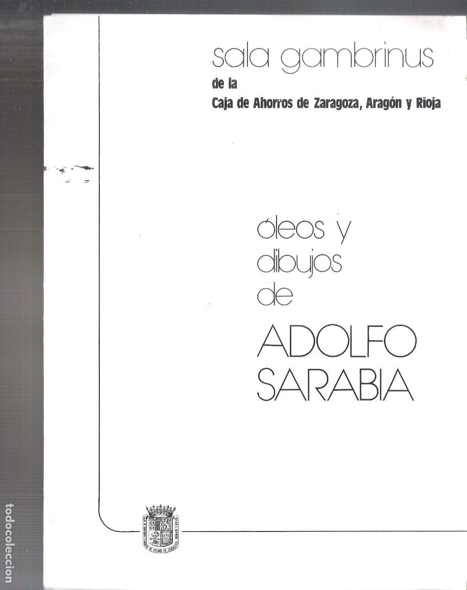 Art: Asolfo Sarabia. Mayo 1981. Sala Gambrinus, CAZAR, Zaragoza. Triptico. 21x16 cm.