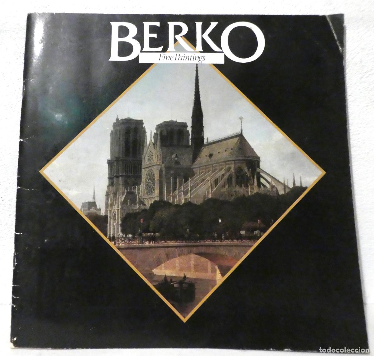 Arte: Cat&aacute;logo de la Galeria Berko 1988