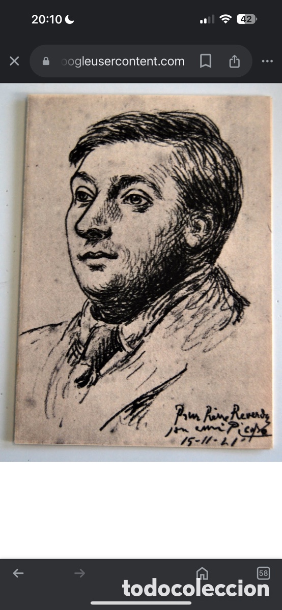 Arte: Picasso para PIERRE Reverdy