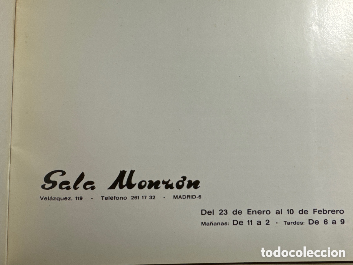 Arte: CAT&Aacute;LOGO ALBERTO DATAS. SALA MONZ&Oacute;N 1972 - Foto 2