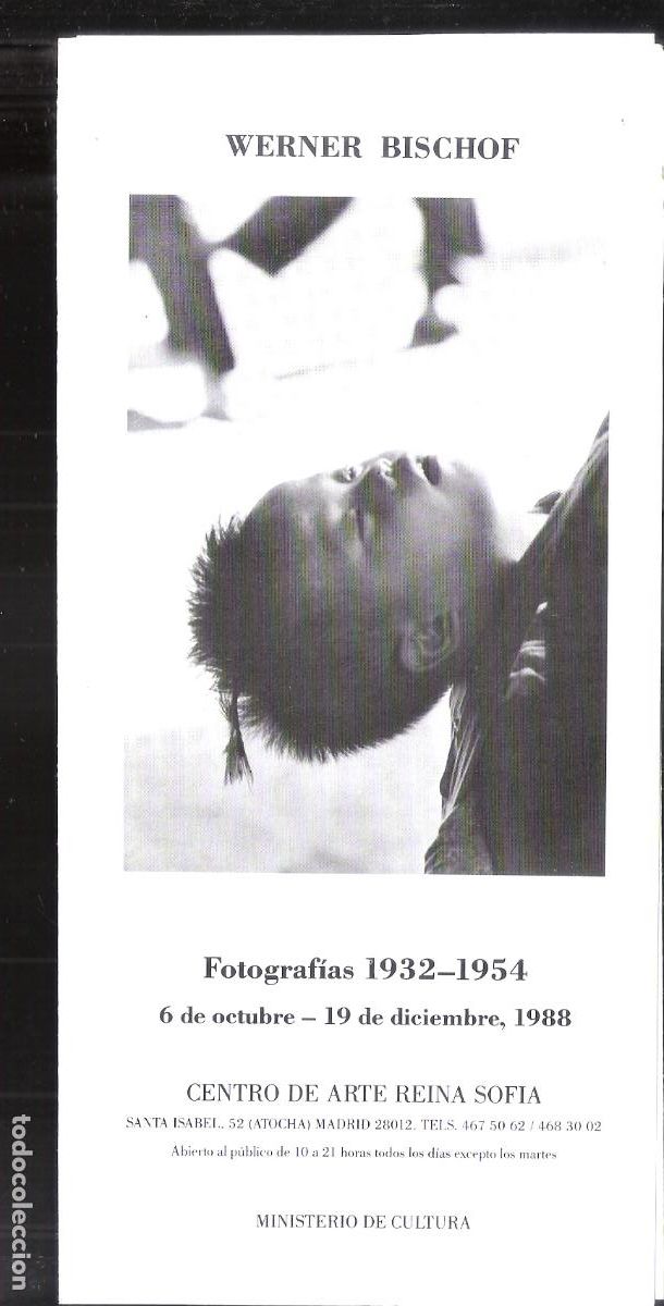 Kunst: Berner Bischof. Octubre1988. Centro de Arte Reina Sof&iacute;a, Madrid. Triptico. 21x10 cm. Mancha agua.