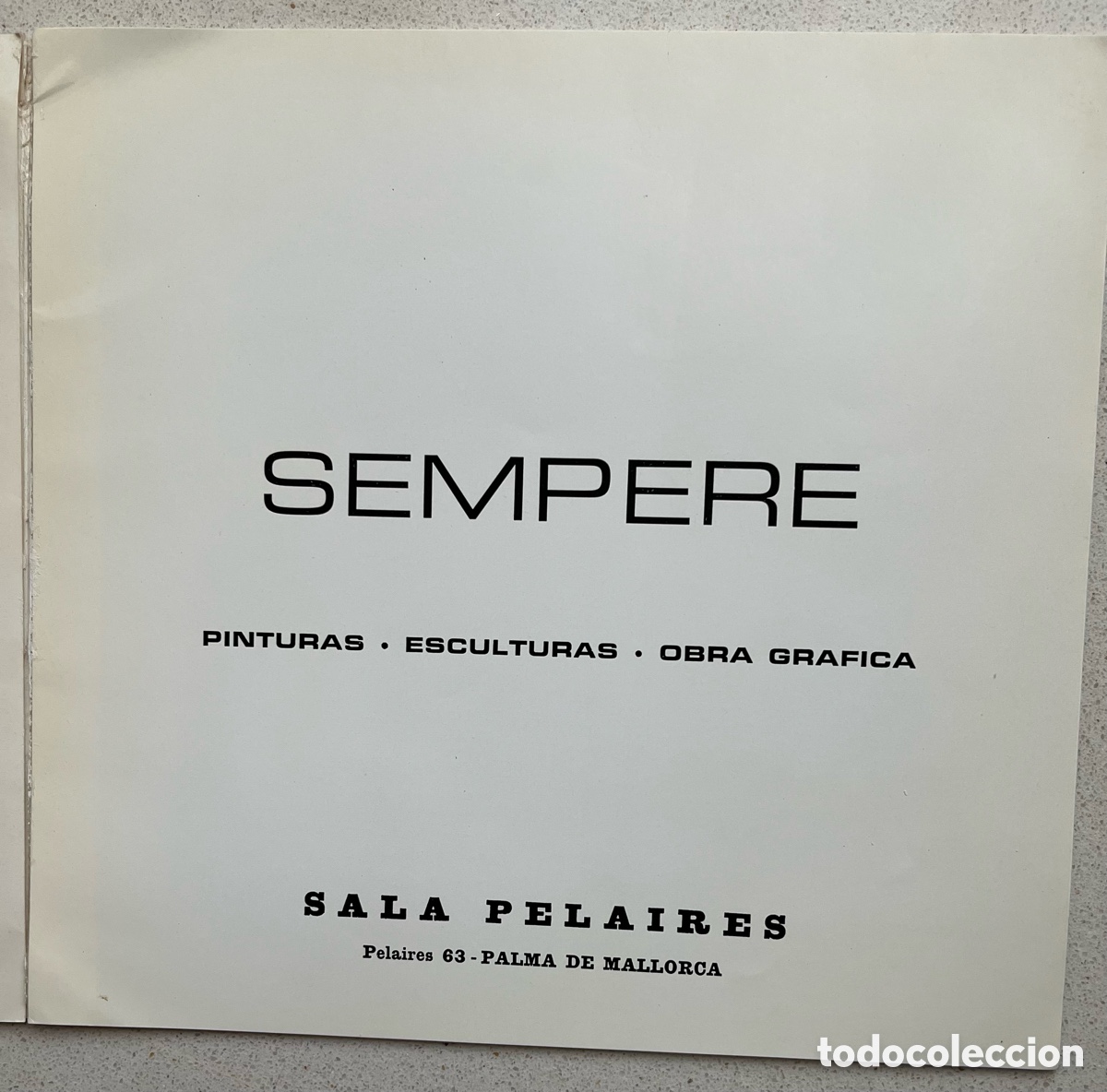 Arte: Cat&aacute;logo Eusebio Sempere. Sala Pelaires 1974 - Foto 3