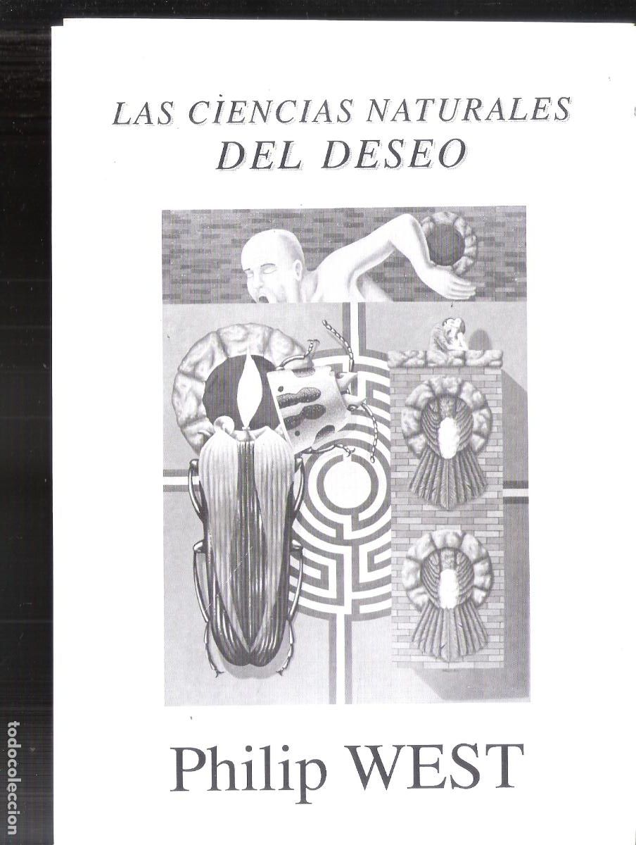 Art: Philip West. Marzo 1989. Paraninfo. Universidad de Zaragoza. Triptico. 22x14 cm.