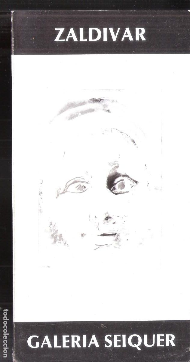 Arte: Zaldivar. Mayo 1984. Galer&iacute;a Seiquer. Madrid. D&iacute;ptico. 22x11 cm.