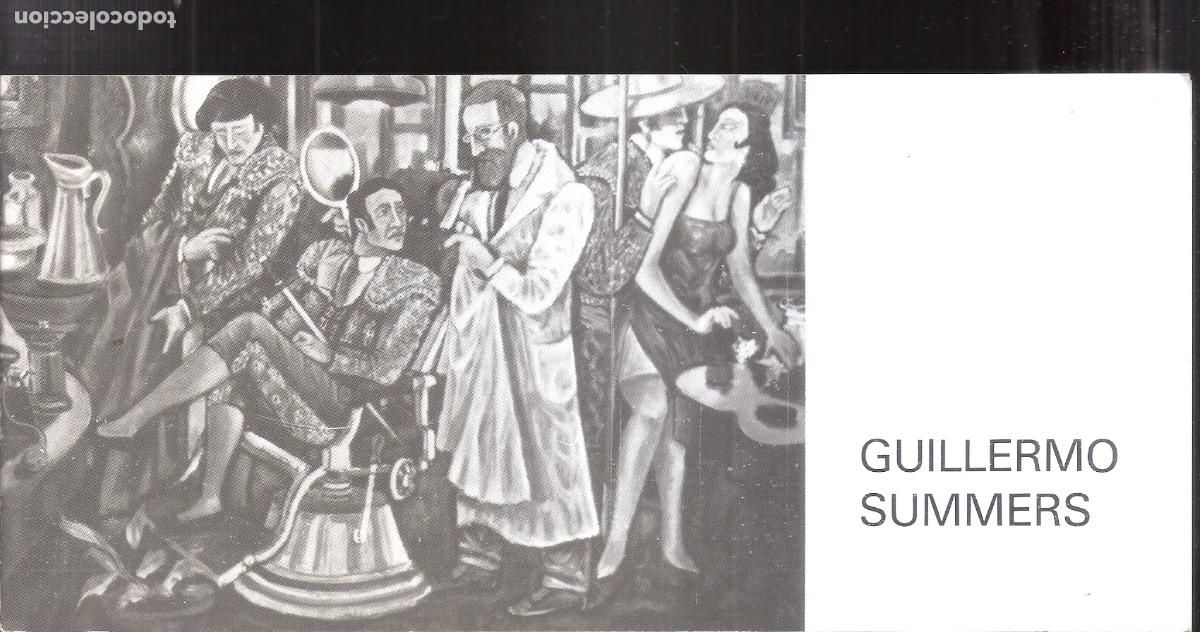 Arte: Guillermo Summers. Enero 1981. Orfila, Galer&iacute;a de Arte, Madrid. D&iacute;ptico. 21x11 cm.