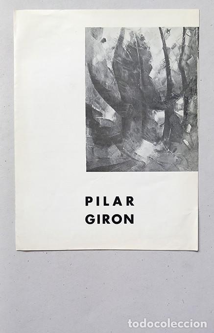 Arte: Pilar Gir&oacute;n. Galer&iacute;a El Bosco, Madrid, 1965. D&iacute;ptico + tarjeta