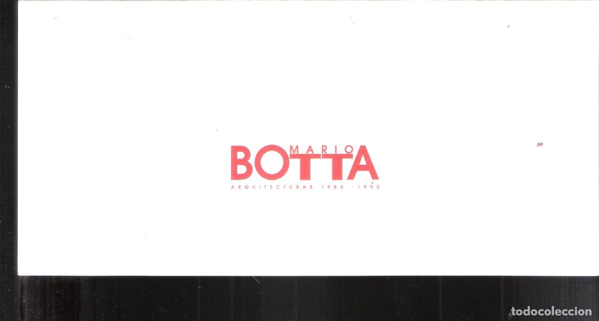 Arte: Mario Botta. Arquitecturas. 1980-1990. Febrero 1992. MOPU, Madrid. Diptico + hoja. 21x11 cm