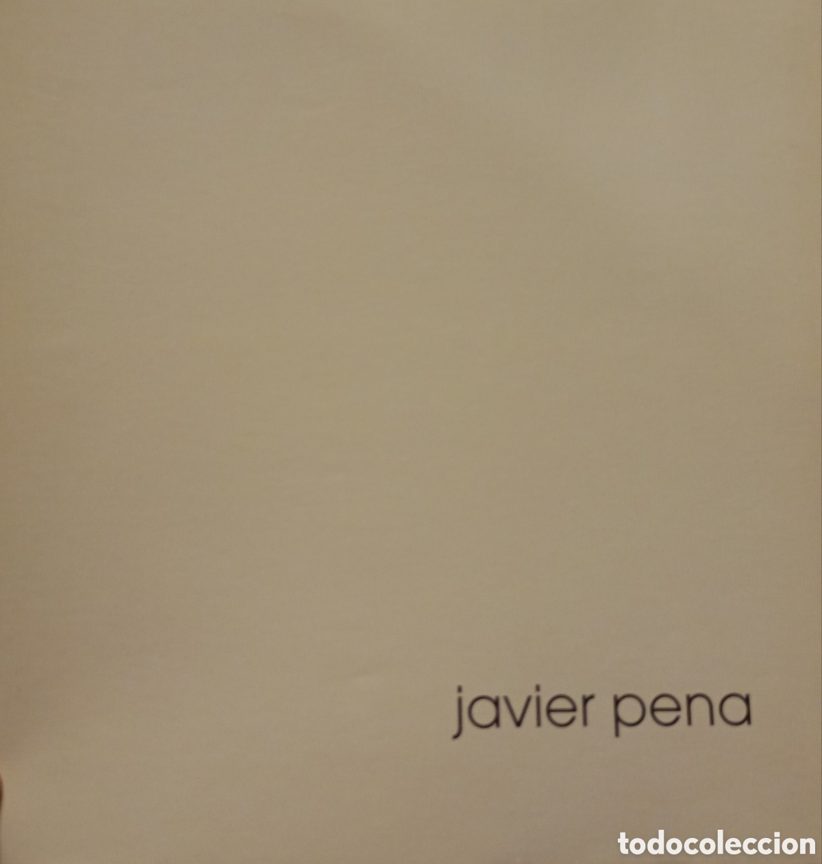Arte: Javier Pena cat&aacute;logo de exposici&oacute;n del pintor