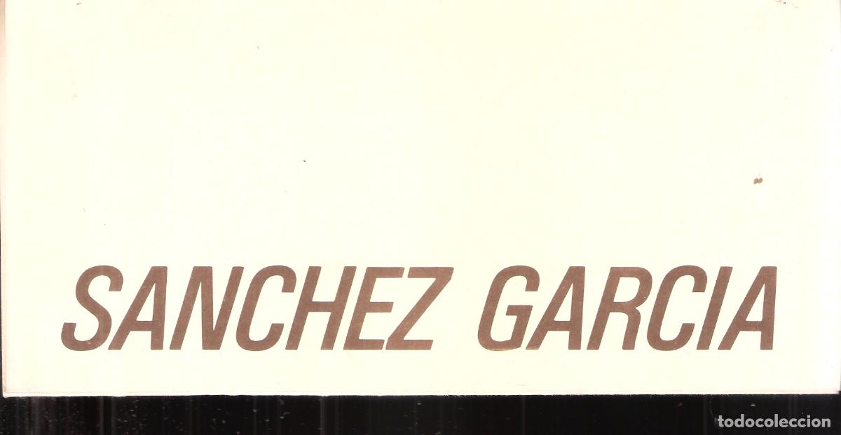 Kunst: Sanchez Garc&iacute;a. Noviermbre 1980. Galer&iacute;a Itxaso. Zaragoza. Triptico. 21x10 cm