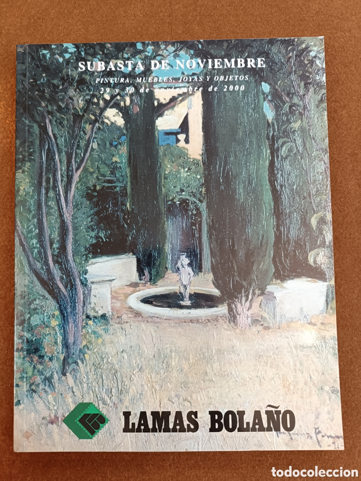 Arte: SUBASTA DE NOVIEMBRE 2000. LAMAS BOLA&Ntilde;O.