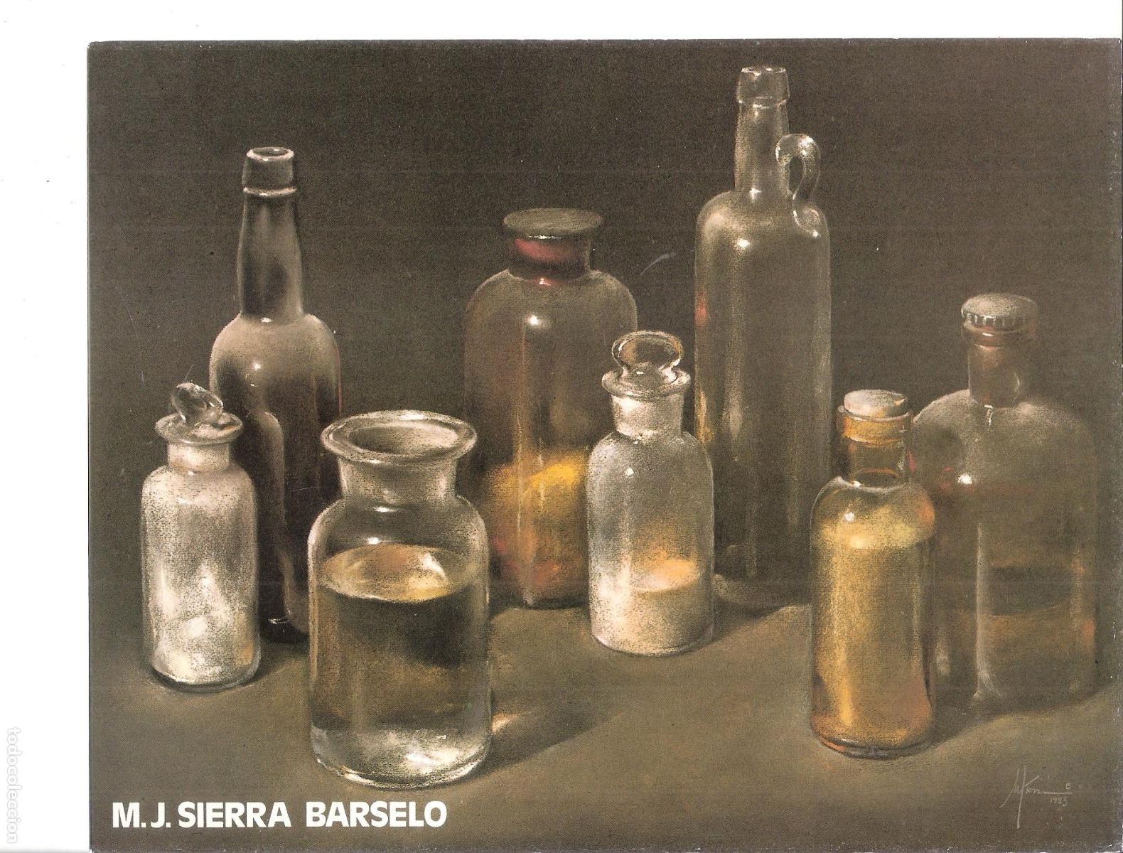 Kunst: M.J. Sierra Barselo. Mayo 1983. Galer&iacute;a de Arte Goya, Zaragoza. D&iacute;ptico. 22x17 cm.