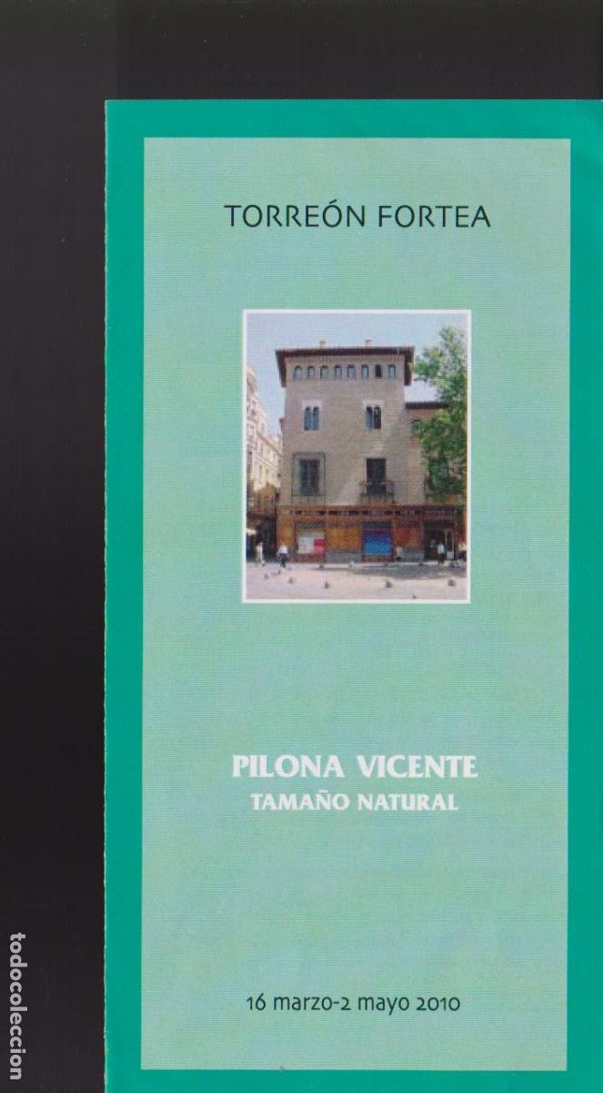Arte: Pilona Vicente. Marzom 2010. Torre&oacute;n Fortea, Zaragoza. Diptico. 20x10 cm.