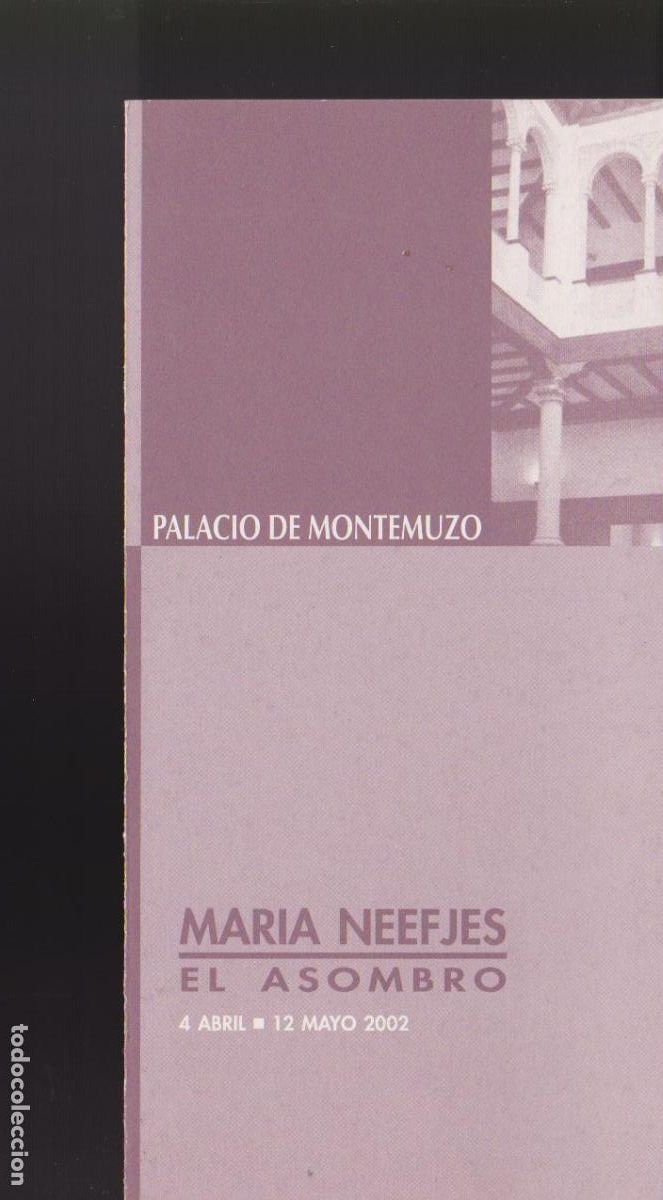 Kunst: Mar&iacute;a Neefjes. El asombro. Abril 2002. Palacio de Montezumo, Zaragoza. Diptico. 20x10 cm.