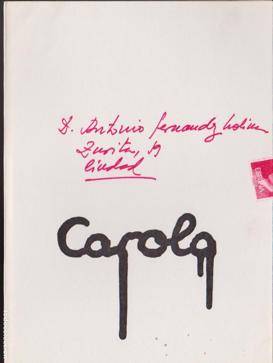 Kunst: Copola. Noviembre 1976. Galer&iacute;a Berdusan 68. Zaragoza. D&iacute;ptico. 22x16 cm.