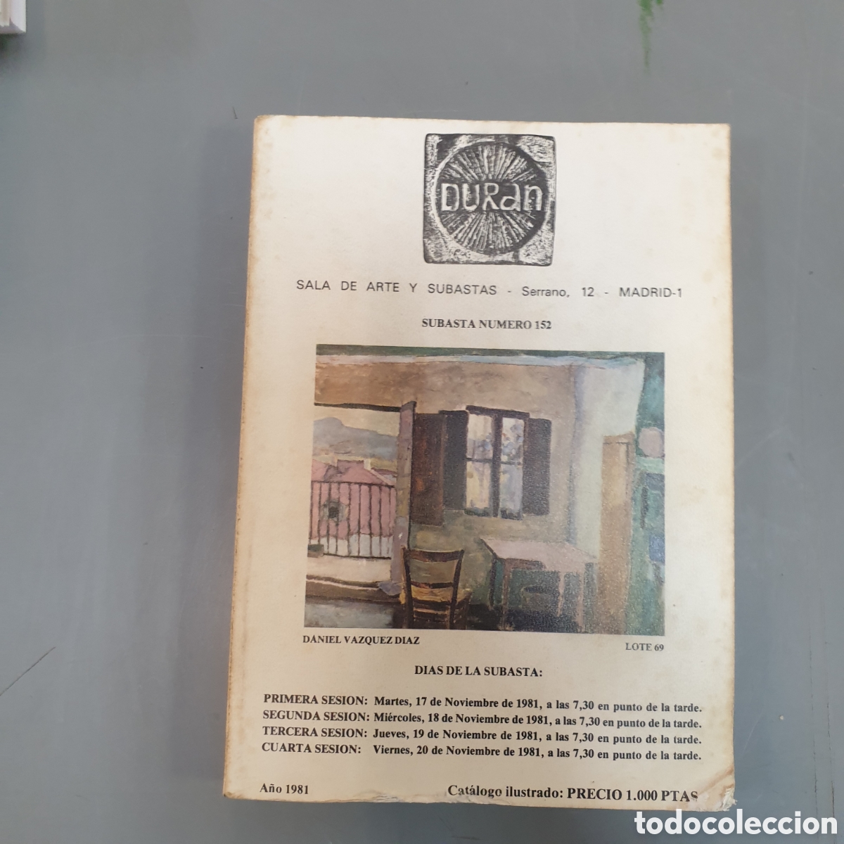 Catalogo subastas DURAN A&Ntilde;O 1981