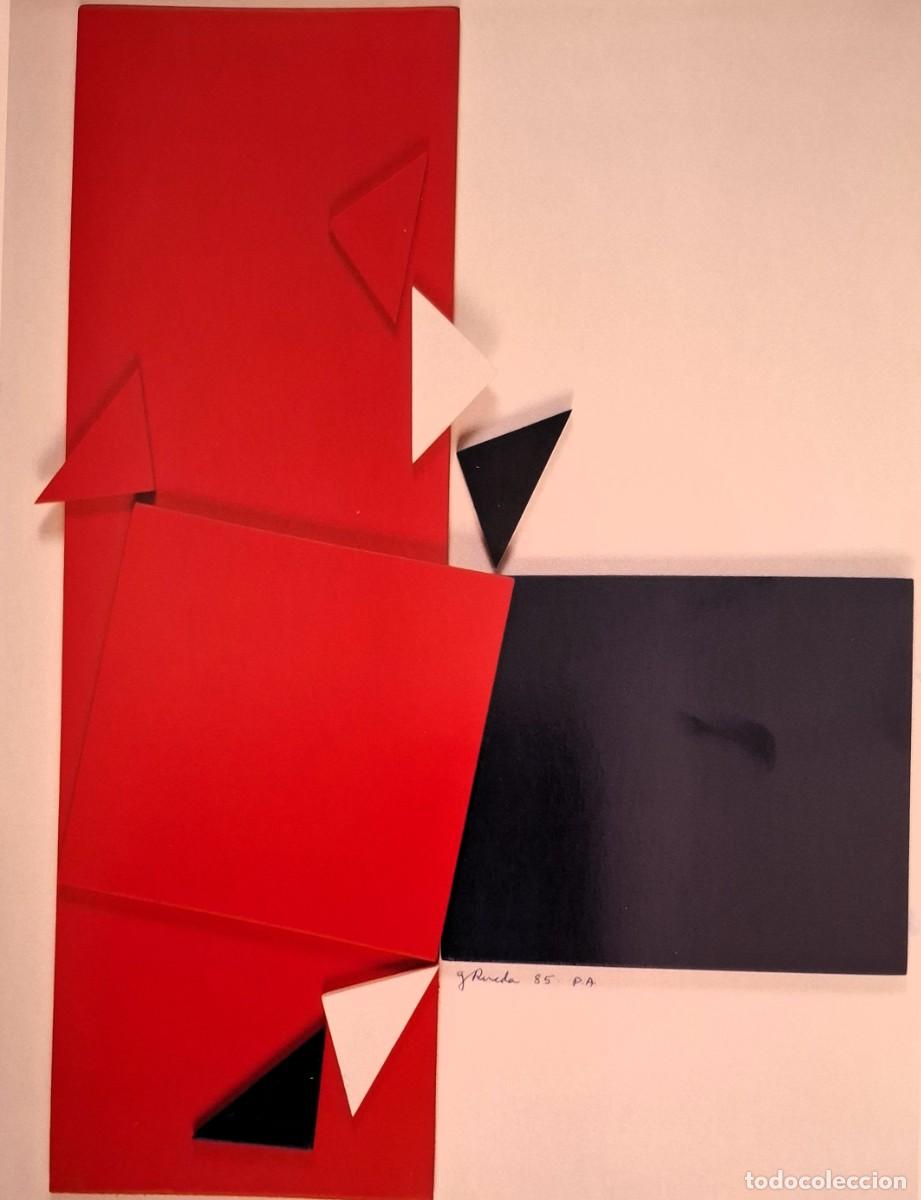 Arte: 6 Construcci&oacute;n rusa I, 1985 Pinrura sobre estructura de madera 40 x 30 cm. Firmado y Fechado g Rueda 85 P.A (Vol. I) - Foto 6