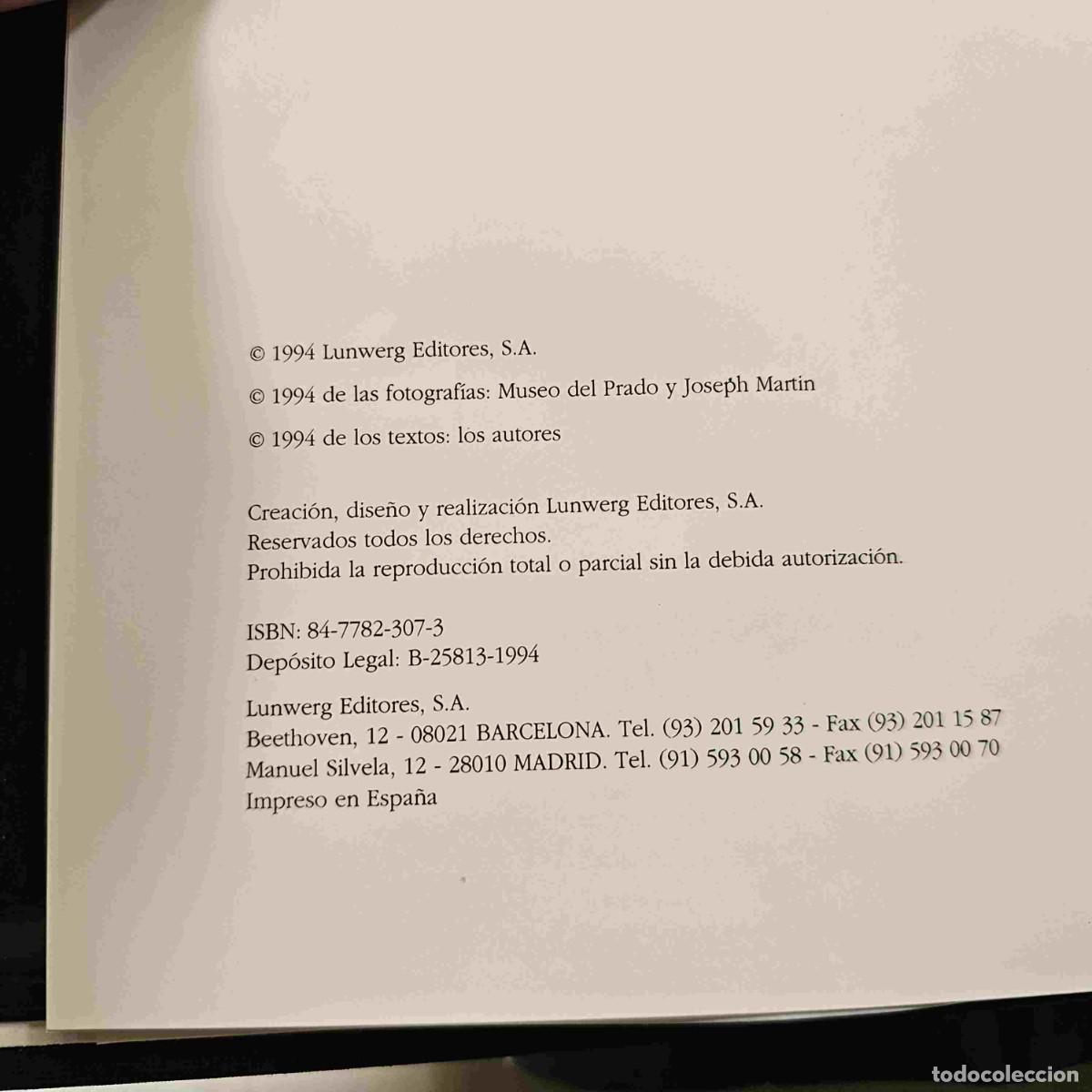 Arte: LIBRO ARTE EL PRADO COLECCION DE PINTURAS - Foto 2